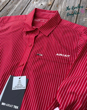 Load image into Gallery viewer, Ariat Women&#39;s VentTEK Equestrian Red Stripe Stretch Shirt
