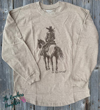 Load image into Gallery viewer, Ariat Women's Cowgirl Oversized Long Sleeve Tee
