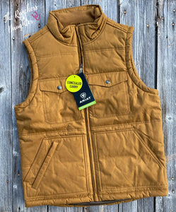 Ariat Men’s Chestnut Grizzly 2.0 Canvas Conceal and Carry Vest