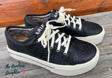 Load image into Gallery viewer, Ariat Black Floral Embossed Skylar
