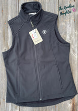 Load image into Gallery viewer, Ariat Women’s Black Logo Softshell Vest
