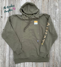 Load image into Gallery viewer, Ariat Men’s Green Rebar Graphic Hoodie
