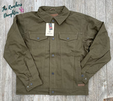 Load image into Gallery viewer, Ariat Men&#39;s Dark Green Canvas Rancher Jacket
