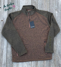 Load image into Gallery viewer, Ariat Men&#39;s Carafe/Earth Green Caldwell 1/4 Zip
