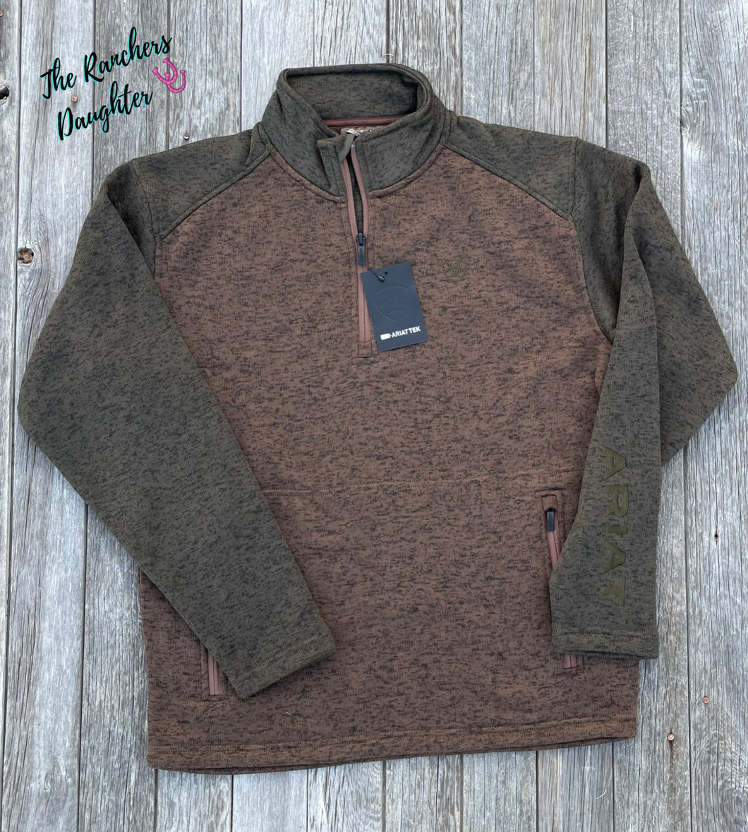 Ariat Men's Carafe/Earth Green Caldwell 1/4 Zip