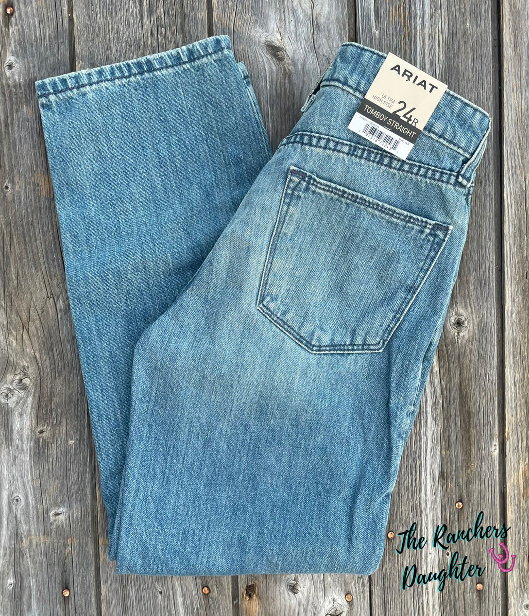 Ariat Women's Tomboy Cheyenne Yoke Ultra High Rise Straight Leg Jean