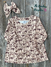 Load image into Gallery viewer, Prairie Rose Dress &amp; Matching Bow
