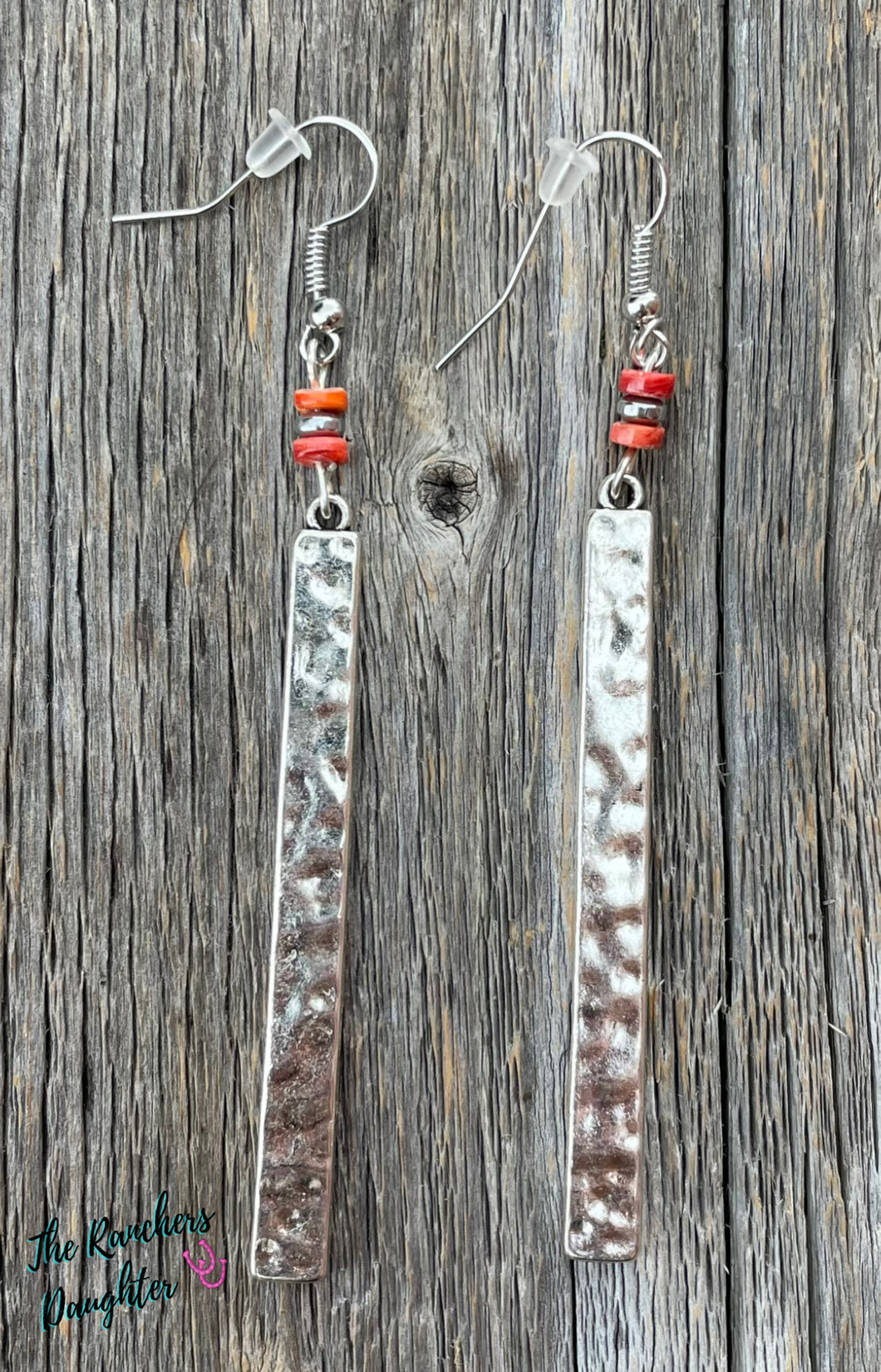 Rectangle Spiny Oyster Earrings