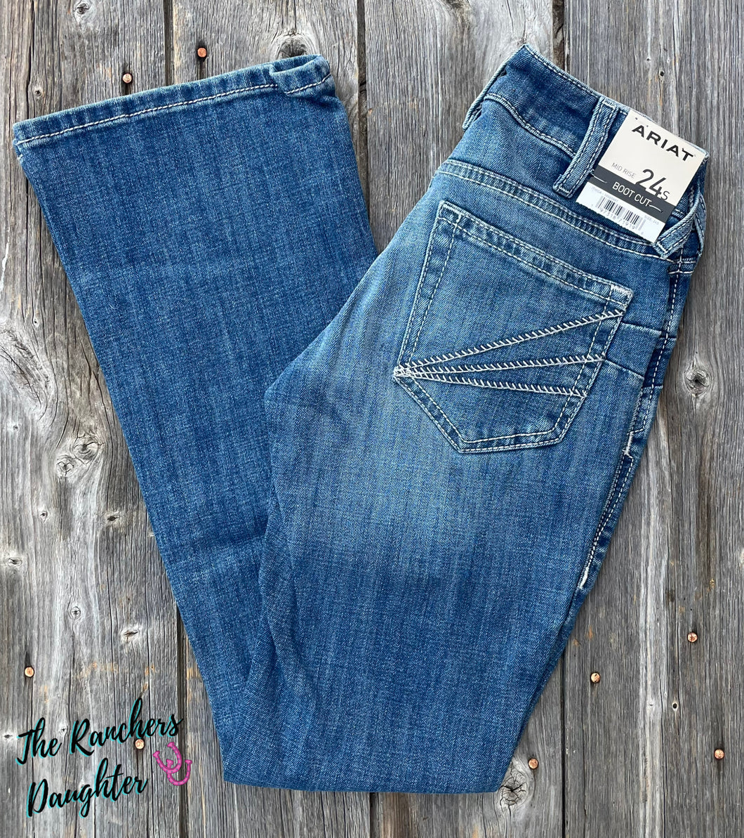 Ariat Women's Aisha Mid Rise Bootcut Jean