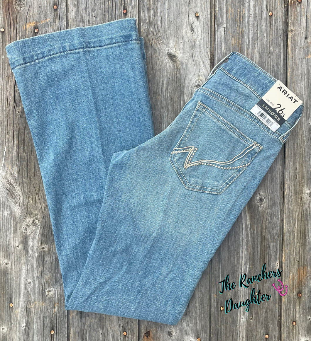 Ariat Women's Giovana Mid Rise Slim Trouser