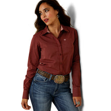 Load image into Gallery viewer, Ariat Women&#39;s Fired Brick Pinstripe Kirby Shirt
