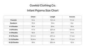 Almond Ranch Horse -Ruffled- Folding Feet Jammies