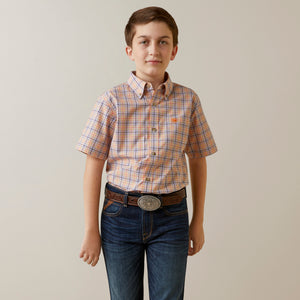 Ariat Boys Pro Series Macklin Short Sleeve Classic Fit Western Shirt
