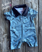 Load image into Gallery viewer, Shea Baby Desert Blue Romper
