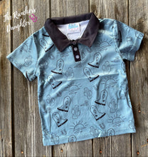 Load image into Gallery viewer, Shea Baby Desert Blue Polo Shirt
