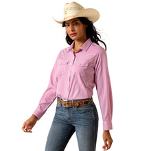 Load image into Gallery viewer, Ariat Women's Western Rose Sorbet Stripe VentTEK Stripe Shirt
