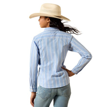 Load image into Gallery viewer, Ariat Youth Blue Stripe Kirby Western Shirt
