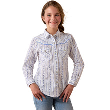Load image into Gallery viewer, Ariat Youth Blossom Stripe Grace Shirt
