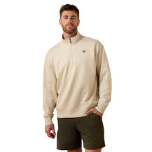 Load image into Gallery viewer, Ariat Men's Oatmeal Heather 1/4 Zip Sweatshirt
