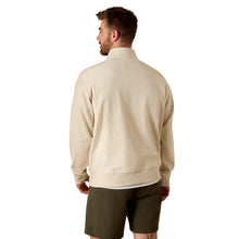Load image into Gallery viewer, Ariat Men's Oatmeal Heather 1/4 Zip Sweatshirt
