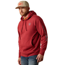 Load image into Gallery viewer, Ariat Unisex Brick Red Logo Hoodie
