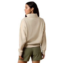 Load image into Gallery viewer, Ariat Women's Oatmeal 1/2 Zip Sweatshirt
