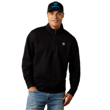 Load image into Gallery viewer, Ariat Men's Black 1/4 Zip Sweatshirt
