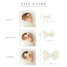Load image into Gallery viewer, Ivory Linen 3-Piece Headband Set
