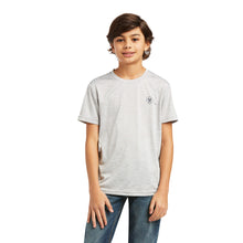 Load image into Gallery viewer, Ariat Boys Echo Gray Charger Tee
