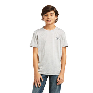 Ariat Boys Echo Gray Charger Tee