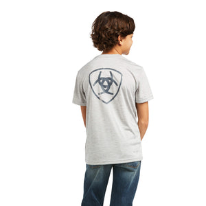 Ariat Boys Echo Gray Charger Tee