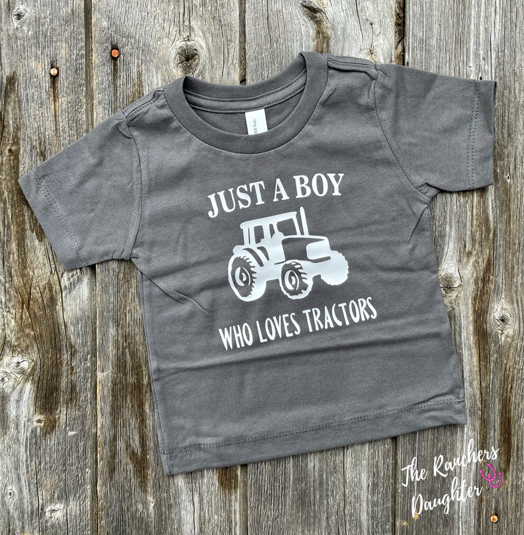 Just a boy who loves Tractors Infant/Toddler Tee