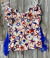 Load image into Gallery viewer, Shea Baby Patriotic Fringe Top
