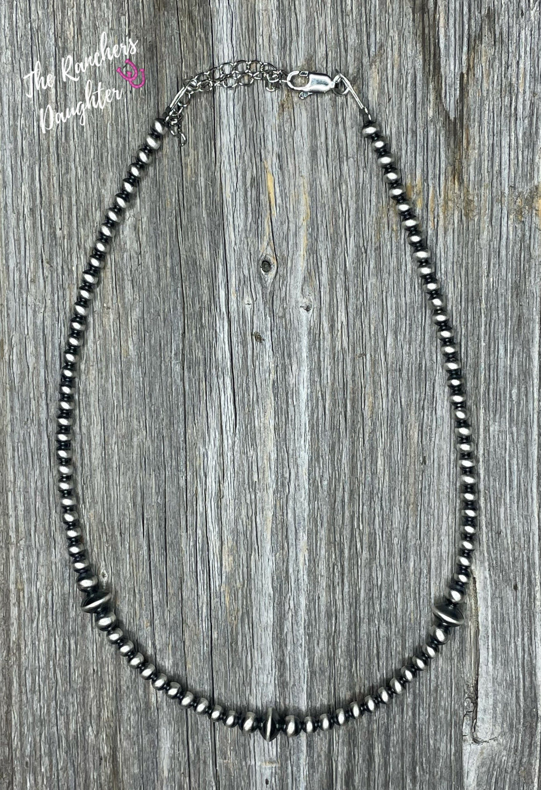 Authentic 3 Sized Navajo Silver Choker