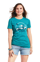Load image into Gallery viewer, Ariat Teal Optunia Tee
