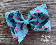 Load image into Gallery viewer, Shea Baby Turquoise Cowgirl Bow
