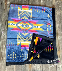 Aztec Plush Baby Blankets