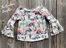 Load image into Gallery viewer, Shea Baby Bell Sleeve Wild Buffalo Top
