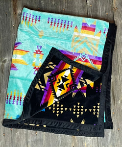 Aztec Queen Plush Blankets