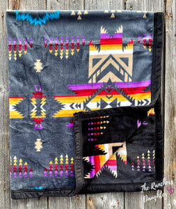 Aztec Queen Plush Blankets