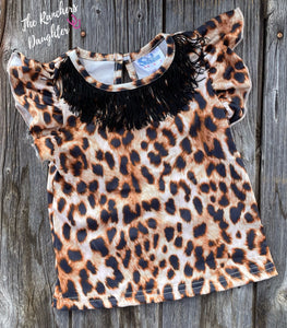 Shea Baby Short Sleeve Leopard Top