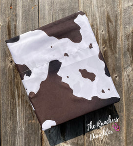 Dark Brown Cowprint Sheets
