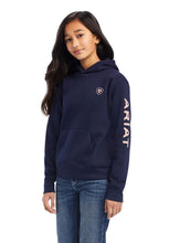Load image into Gallery viewer, Ariat Youth Navy Eclipse Logo Hoodie
