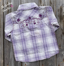 Load image into Gallery viewer, Lavender Toddler Western Shirt

