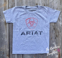 Load image into Gallery viewer, Ariat Boys Heather Grey Tee

