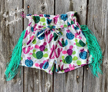 Load image into Gallery viewer, Shea Baby Cactus Fringe Shorts
