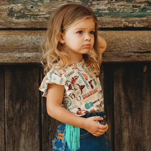 Shea Baby Country Music Fringe Top