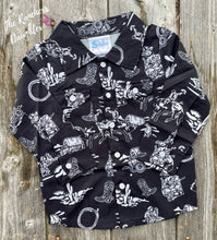 Load image into Gallery viewer, Shea Baby Wild West Pearl Snap Shirt

