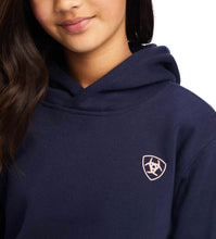 Load image into Gallery viewer, Ariat Youth Navy Eclipse Logo Hoodie
