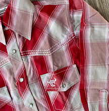 Load image into Gallery viewer, Red Plaid Boys Western Shirt
